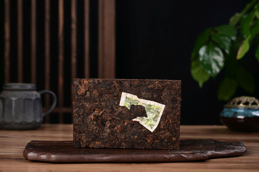 2025 Yunnan Sourcing "Menghai Snake Lao Cha Tou Brick" Ripe Pu-erh Tea | Yunnan Sourcing Tea Shop