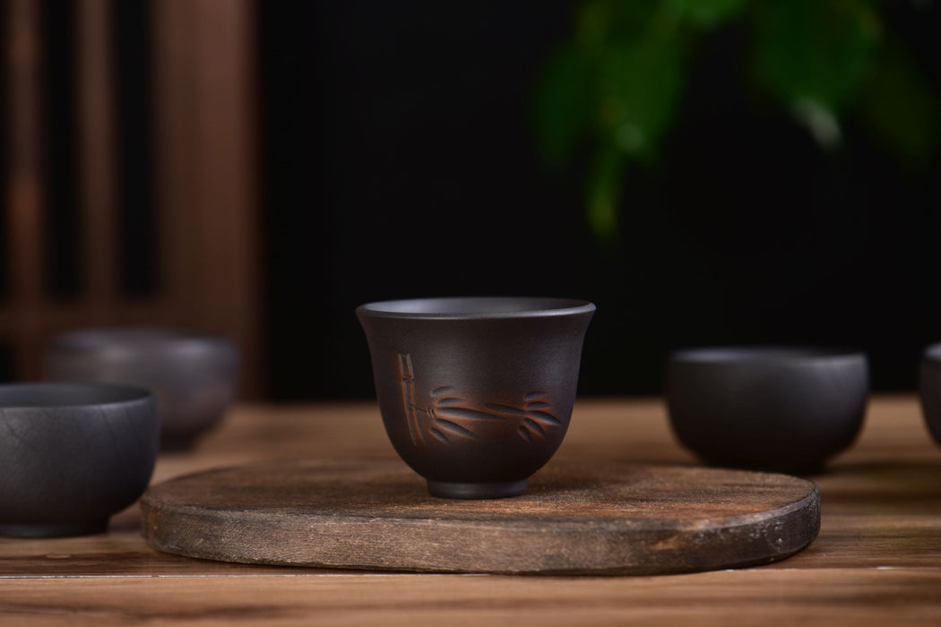 Jian Shui Clay "Bamboo" Dragon Kiln Style Cup | Yunnan Sourcing Tea Shop