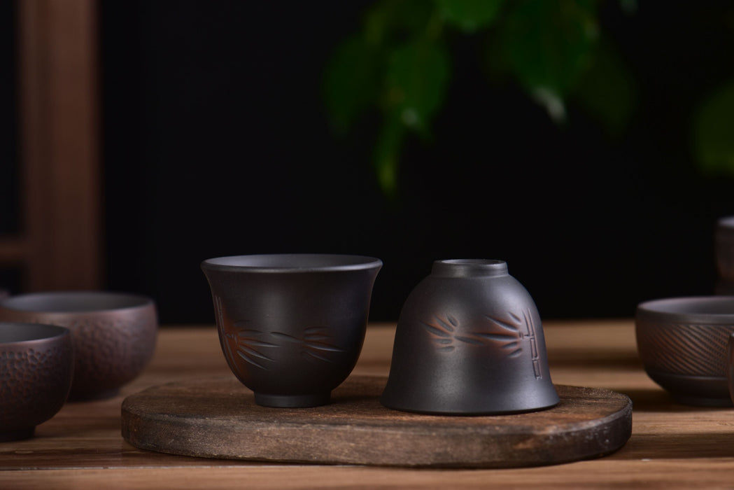 Jian Shui Clay "Bamboo" Dragon Kiln Style Cup | Yunnan Sourcing Tea Shop
