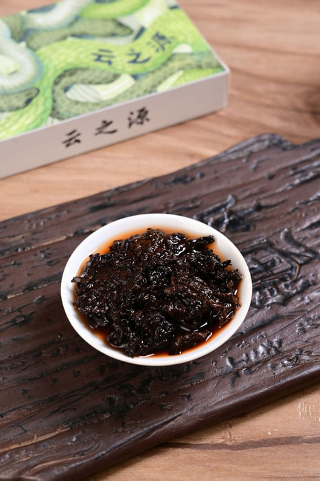 2025 Yunnan Sourcing "Menghai Snake Lao Cha Tou Brick" Ripe Pu-erh Tea | Yunnan Sourcing Tea Shop