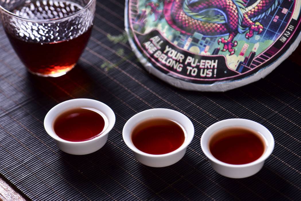 2024 Yunnan Sourcing "All Your Pu-erh Are Belong To Us" Ripe Pu-erh Tea Cake