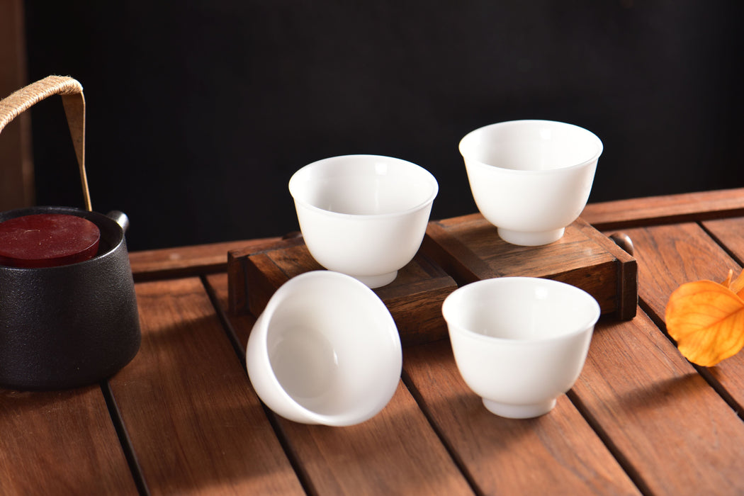 Ice Jade Porcelain Classic Flared Rim Tea Cup | Yunnan Sourcing Tea Shop