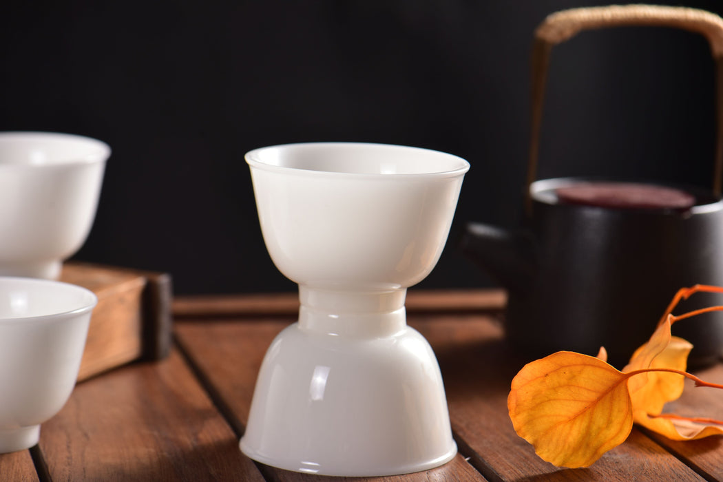 Ice Jade Porcelain Classic Flared Rim Tea Cup | Yunnan Sourcing Tea Shop