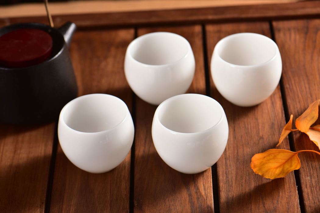 Ice Jade Porcelain "Egg Holder" Tea Cup | Yunnan Sourcing Tea Shop