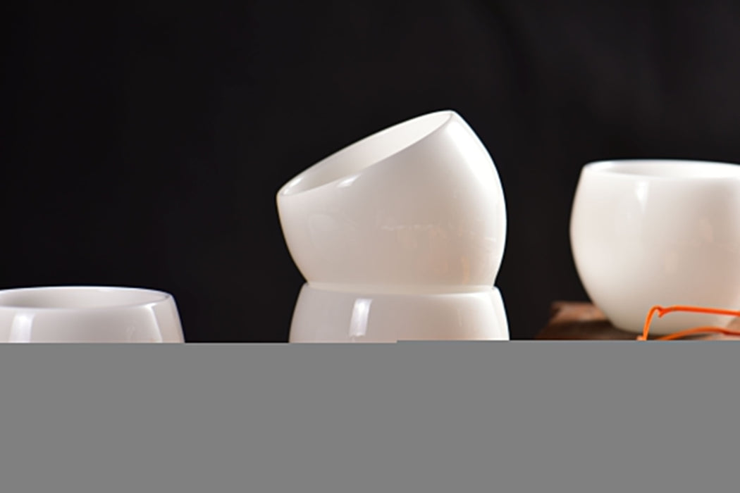 Ice Jade Porcelain "Egg Holder" Tea Cup | Yunnan Sourcing Tea Shop