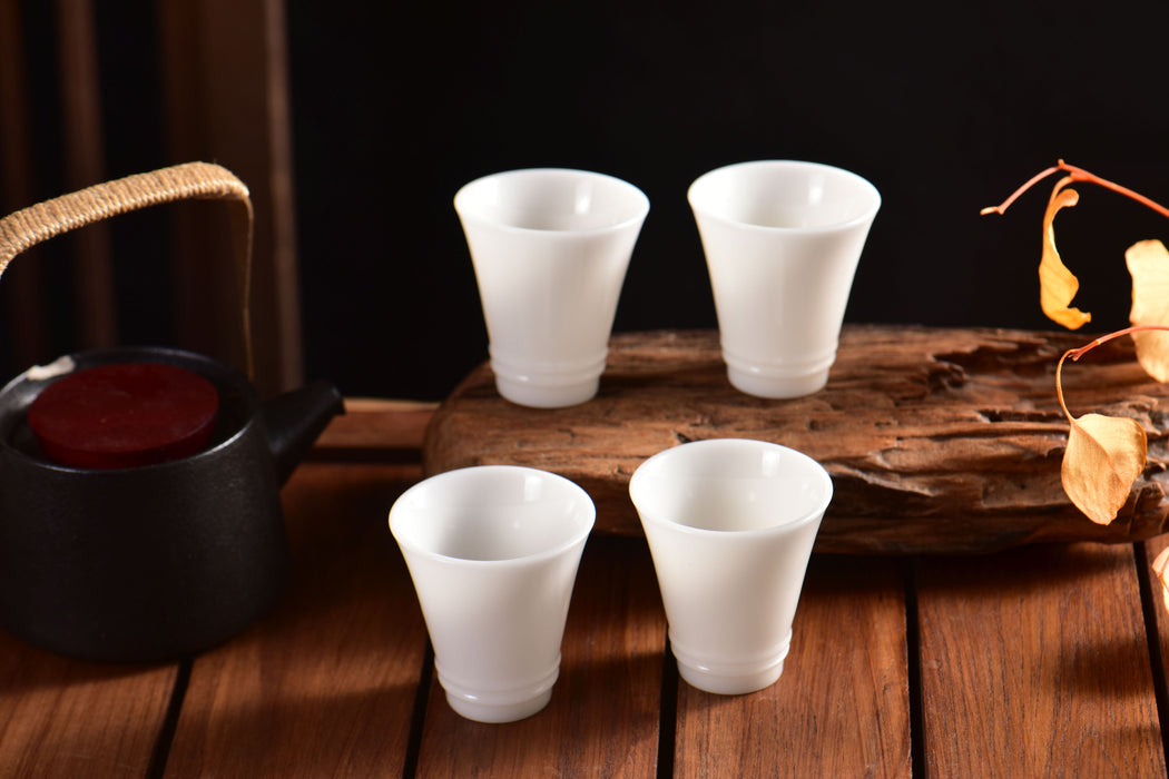 Ice Jade Porcelain Chalice Tea Cup | Yunnan Sourcing Tea Shop
