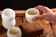 Ice Jade Porcelain "Egg Holder" Tea Cup | Yunnan Sourcing Tea Shop