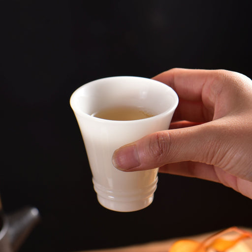 Ice Jade Porcelain Chalice Tea Cup | Yunnan Sourcing Tea Shop