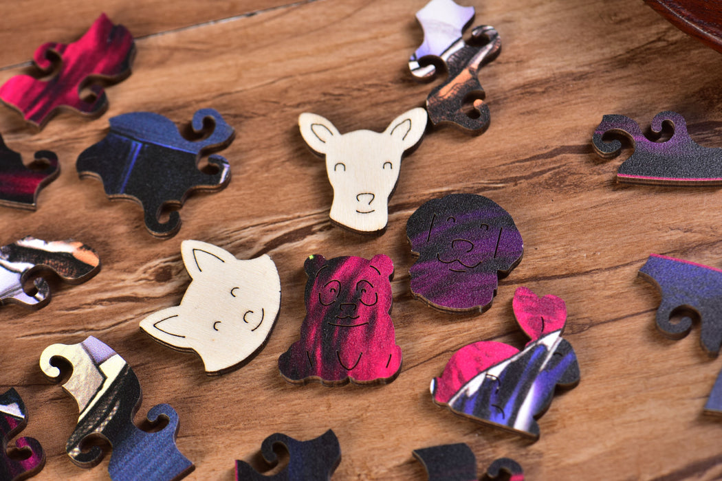 2025 Purple Voodoo Wooden Jigsaw Puzzle | Yunnan Sourcing Tea Shop