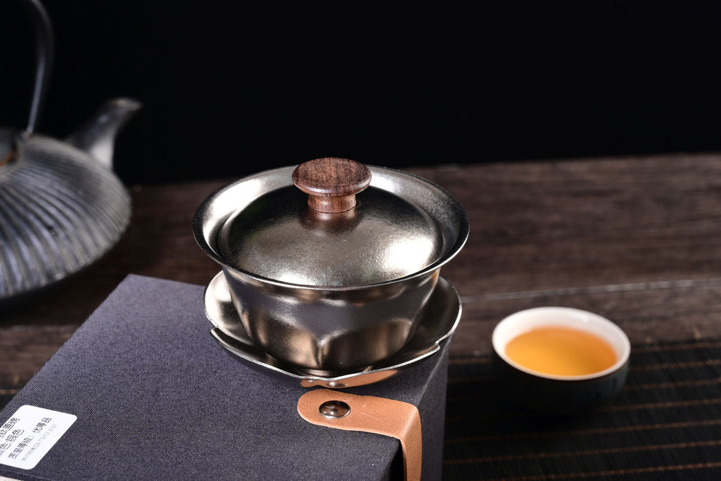 Titanium Double-Walled Gaiwan for Gong Fu Tea Brewing | Yunnan Sourcing Tea Shop