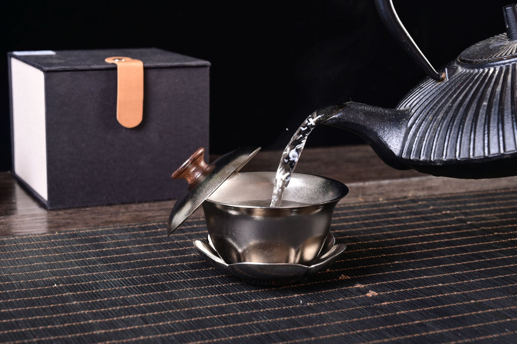Titanium Double-Walled Gaiwan for Gong Fu Tea Brewing | Yunnan Sourcing Tea Shop