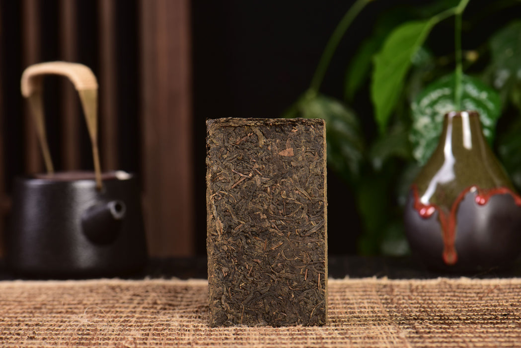 2016 Cha Yu Lin "Monkey Jian" Tian Jian Hei Cha Brick Tea