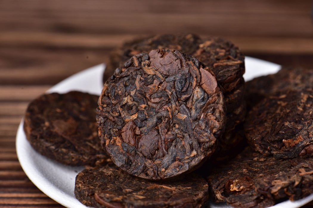 Ripe Pu-erh Tea with Coffee Beans Mini Cakes