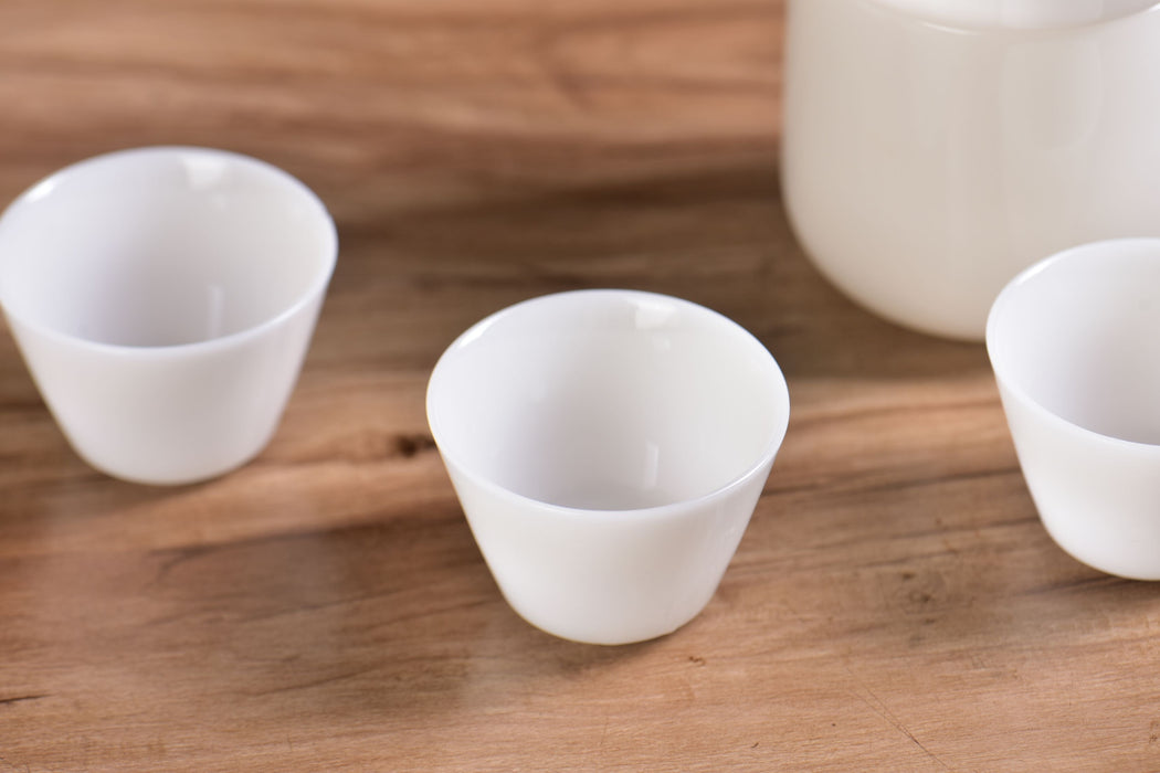 Ice Jade Porcelain Easy Gaiwan and Cups Tea Set | Yunnan Sourcing Tea Shop