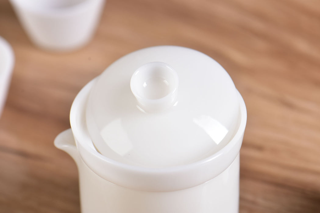 Ice Jade Porcelain Easy Gaiwan and Cups Tea Set | Yunnan Sourcing Tea Shop