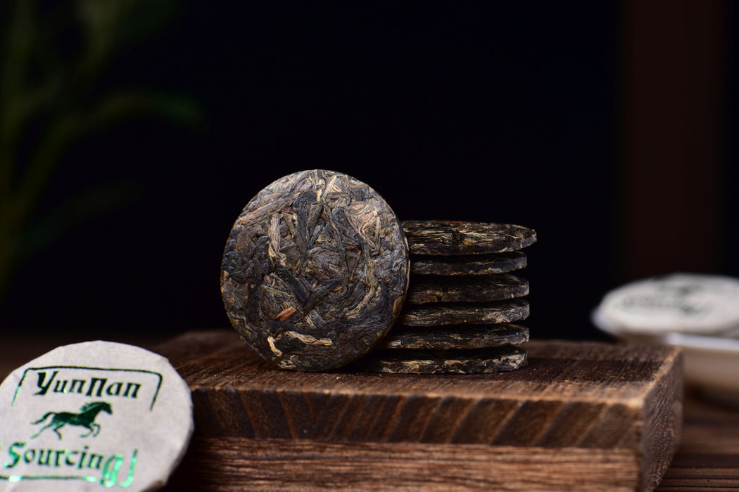 2026 Yunnan Sourcing "Emerald Horse" Raw Pu-erh Tea Mini Cakes