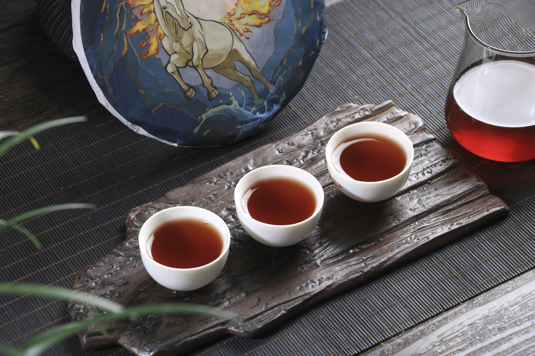 2026 Yunnan Sourcing "Fire Horse" Ripe Pu-erh Tea Cake | Yunnan Sourcing Tea Shop