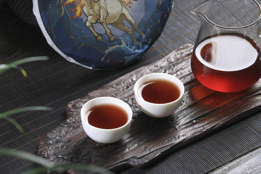 2026 Yunnan Sourcing "Fire Horse" Ripe Pu-erh Tea Cake | Yunnan Sourcing Tea Shop