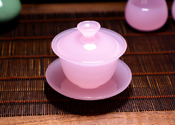 De Hua "Pink Jade" Jingdezhen Porcelain Tea Set