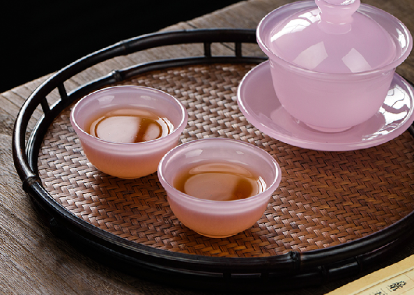 De Hua "Pink Jade" Jingdezhen Porcelain Tea Set