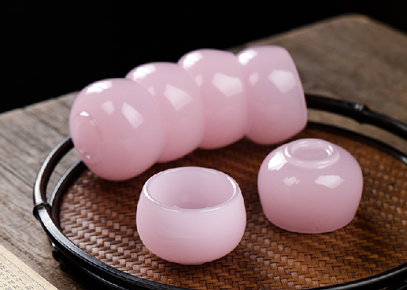 De Hua "Pink Jade" Jingdezhen Porcelain Tea Set