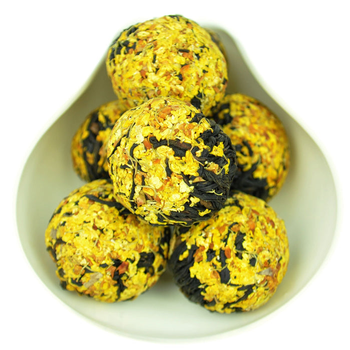 Osmanthus Flower and Yi Mei Ren Black Tea Dragon Ball | Yunnan Sourcing Tea Shop