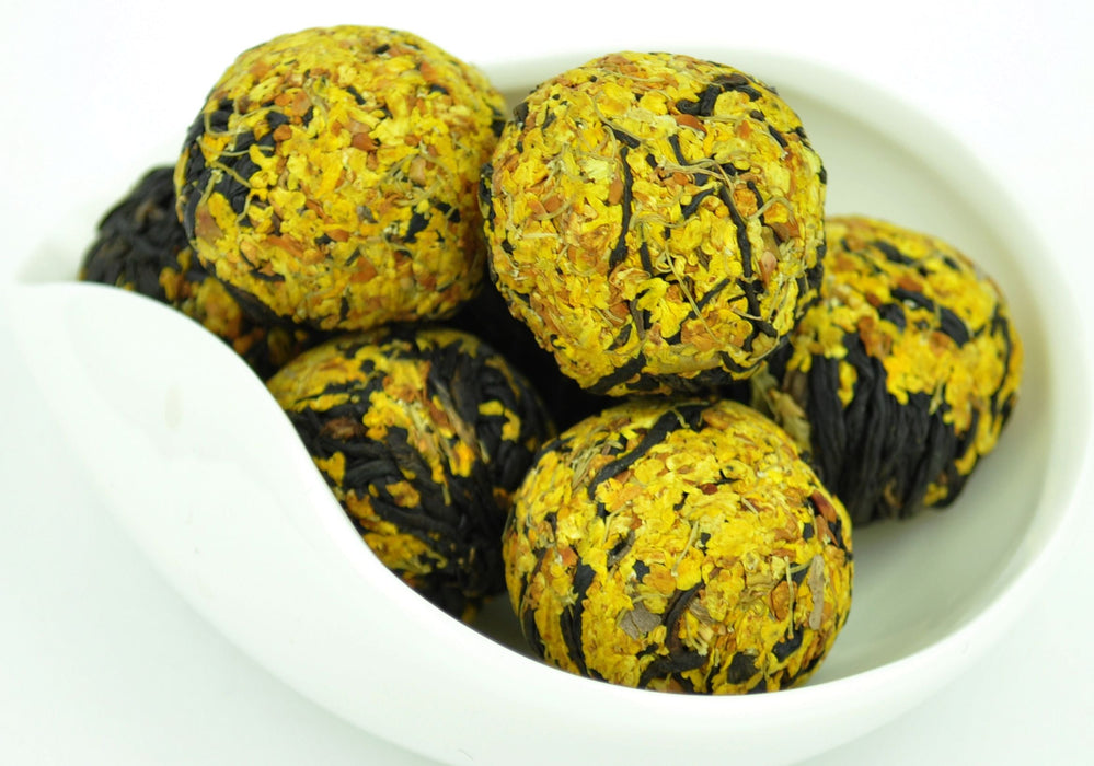 Osmanthus Flower and Yi Mei Ren Black Tea Dragon Ball | Yunnan Sourcing Tea Shop