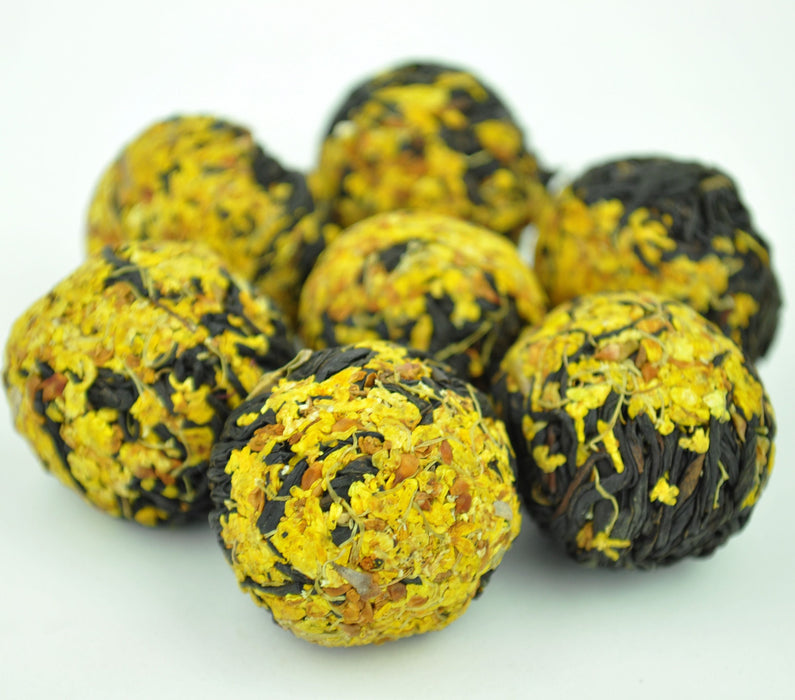 Osmanthus Flower and Yi Mei Ren Black Tea Dragon Ball | Yunnan Sourcing Tea Shop