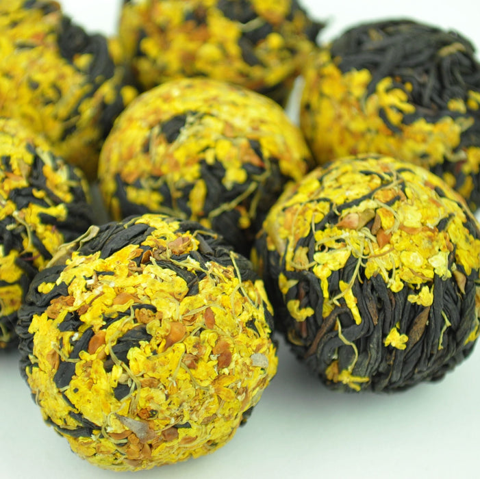 Osmanthus Flower and Yi Mei Ren Black Tea Dragon Ball | Yunnan Sourcing Tea Shop