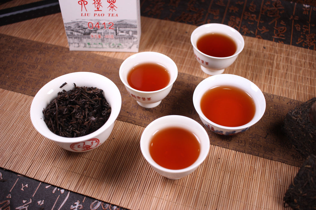 Three Cranes "0412" Recipe Liu Bao Tea Brick