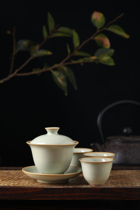 Ru Yao Celadon Gaiwan and Cups