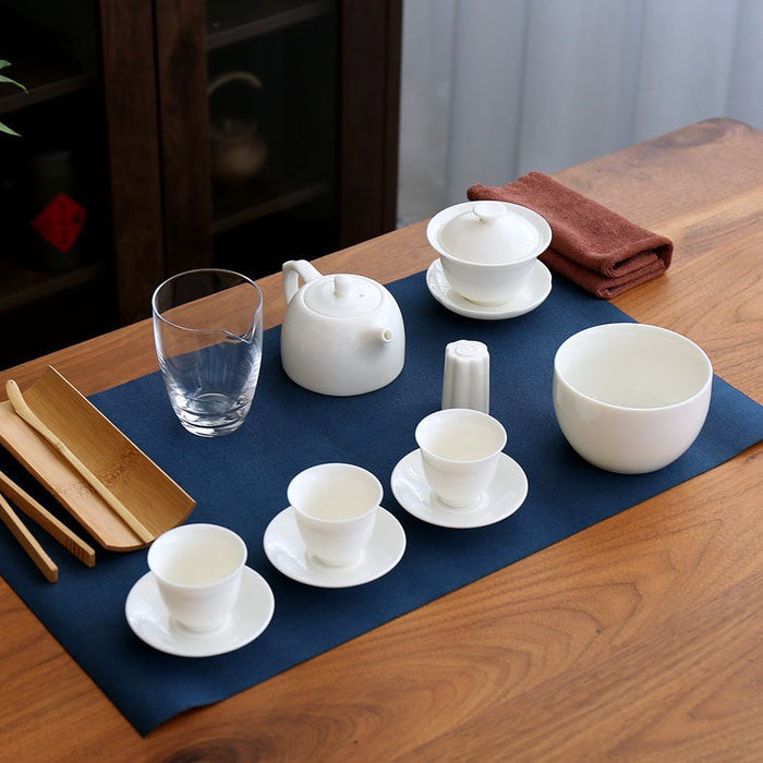 Jingdezhen Porcelain Portable Tea Set with Hard Case