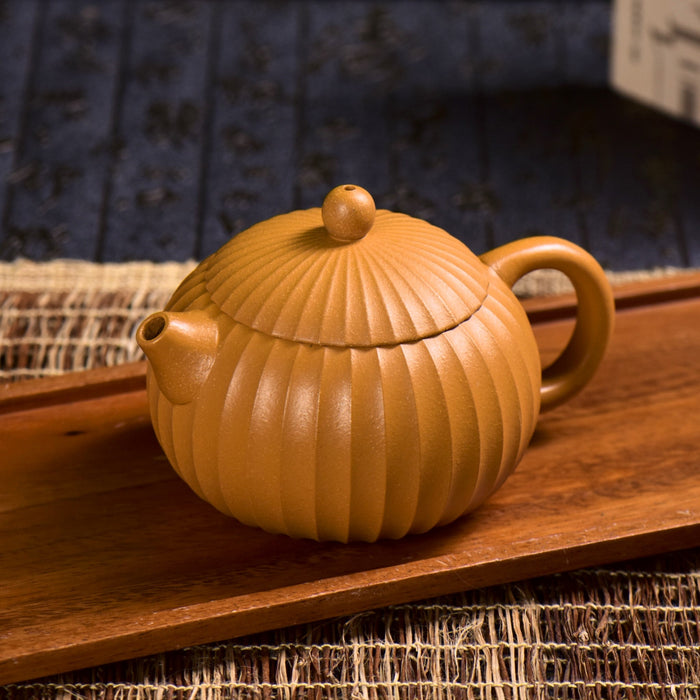 Golden Duan Ni Clay "Xi Shi" Teapot by Xu Nianfeng