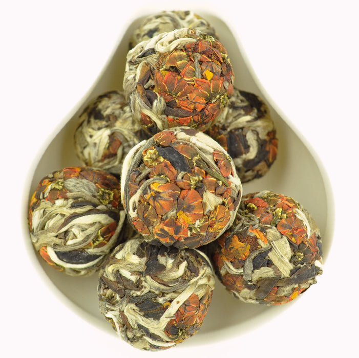 Moonlight White Tea and Snow Chrysanthemum Buds Dragon Ball