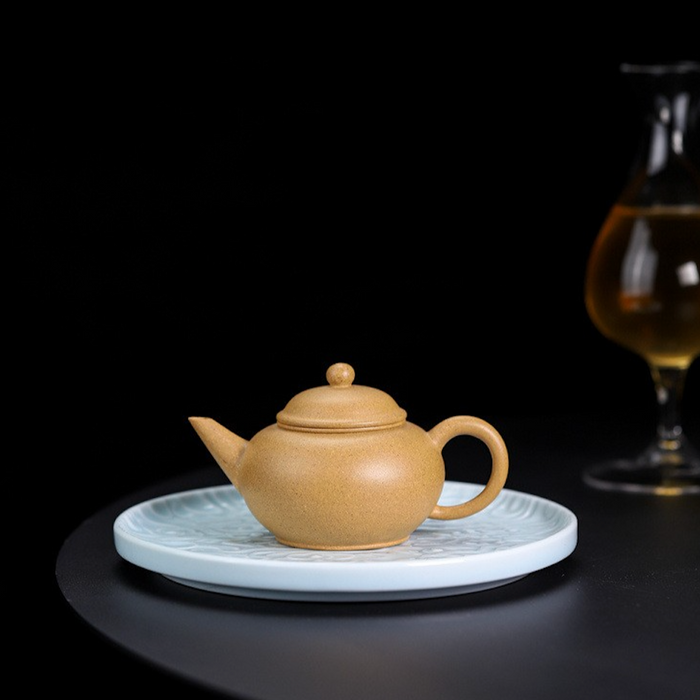 Golden Duan Ni Clay "Shui Ping" Yixing teapot