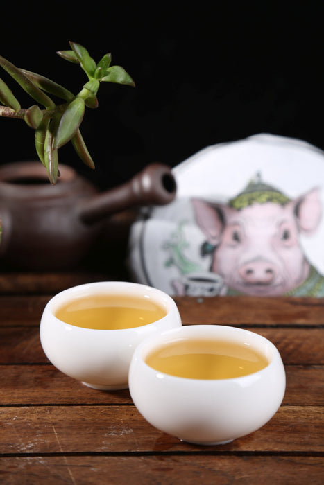 2019 Yunnan Sourcing "He Xie" Raw Pu-erh Tea Cake