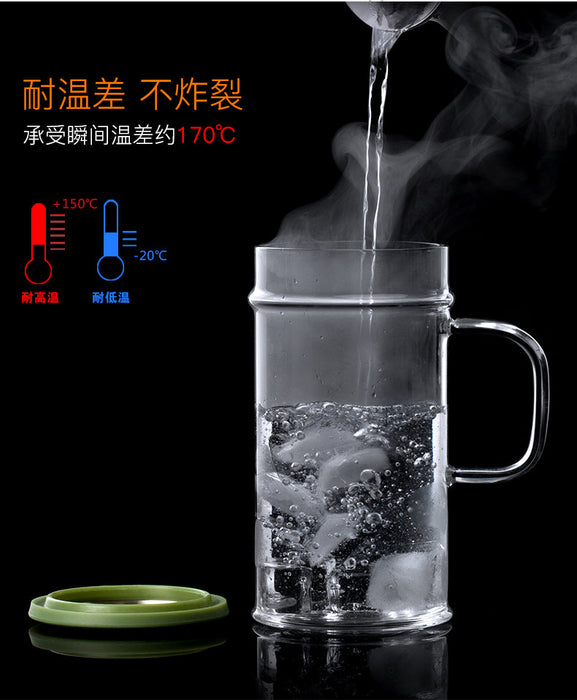 SAMA Grandpa Style Tea Brewer Cup with Strainer and Lid - LC003