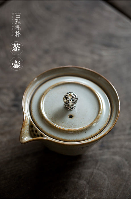 Rose Bush Travel Tea Set With Easy Gaiwan and Cups