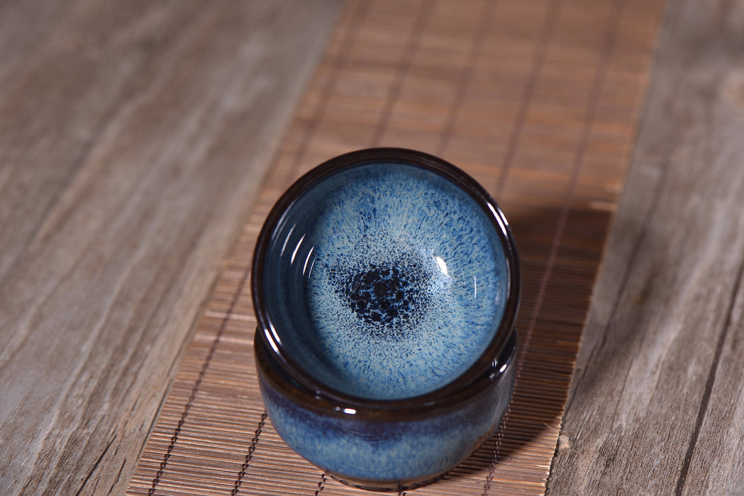 Cobalt Blue Gradient Glazed Tea Cups for Gong Fu Tea * Set of 2