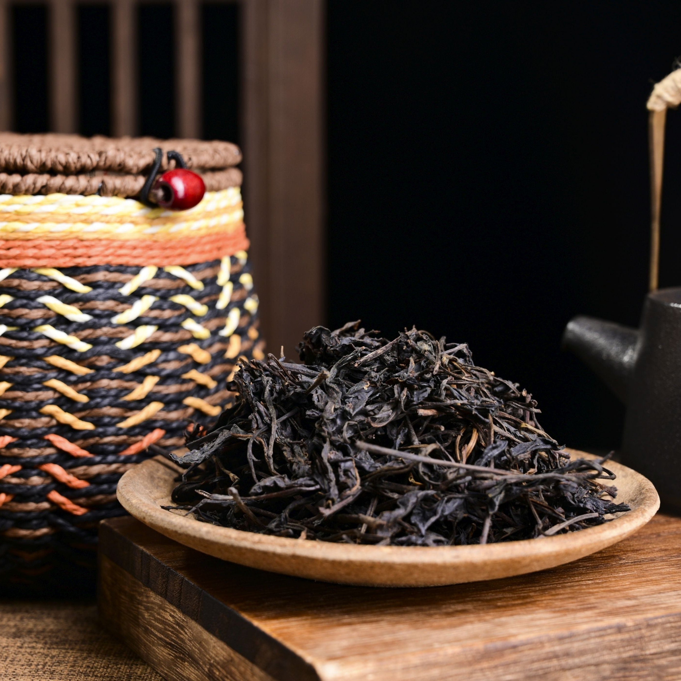 Farmer Smoked Raw Liu Bao Tea in Basket — Yunnan Sourcing USA