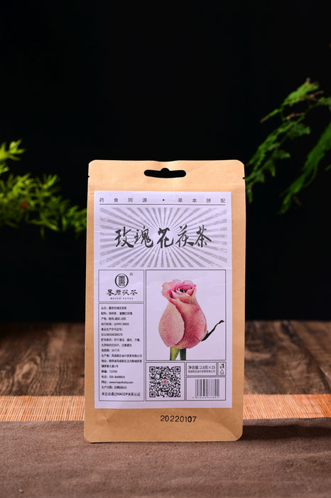 Mojun Fu Cha "Rose and Fu" Tea Bags