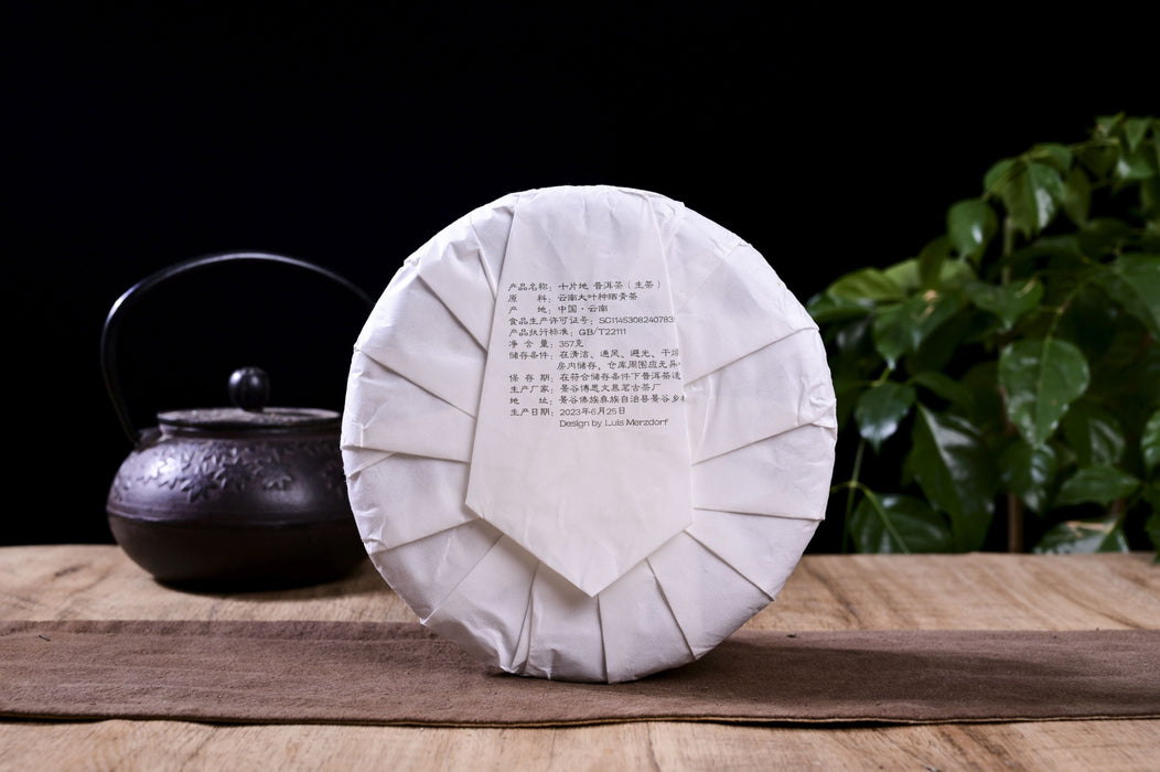 2023 Yunnan Sourcing "Shi Pian Di' Raw Pu-erh Tea Cake