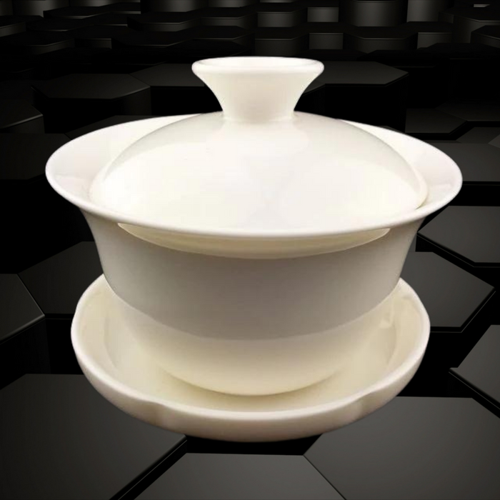 White Porcelain Gaiwan for Gong Fu Cha Brewing * 100ml