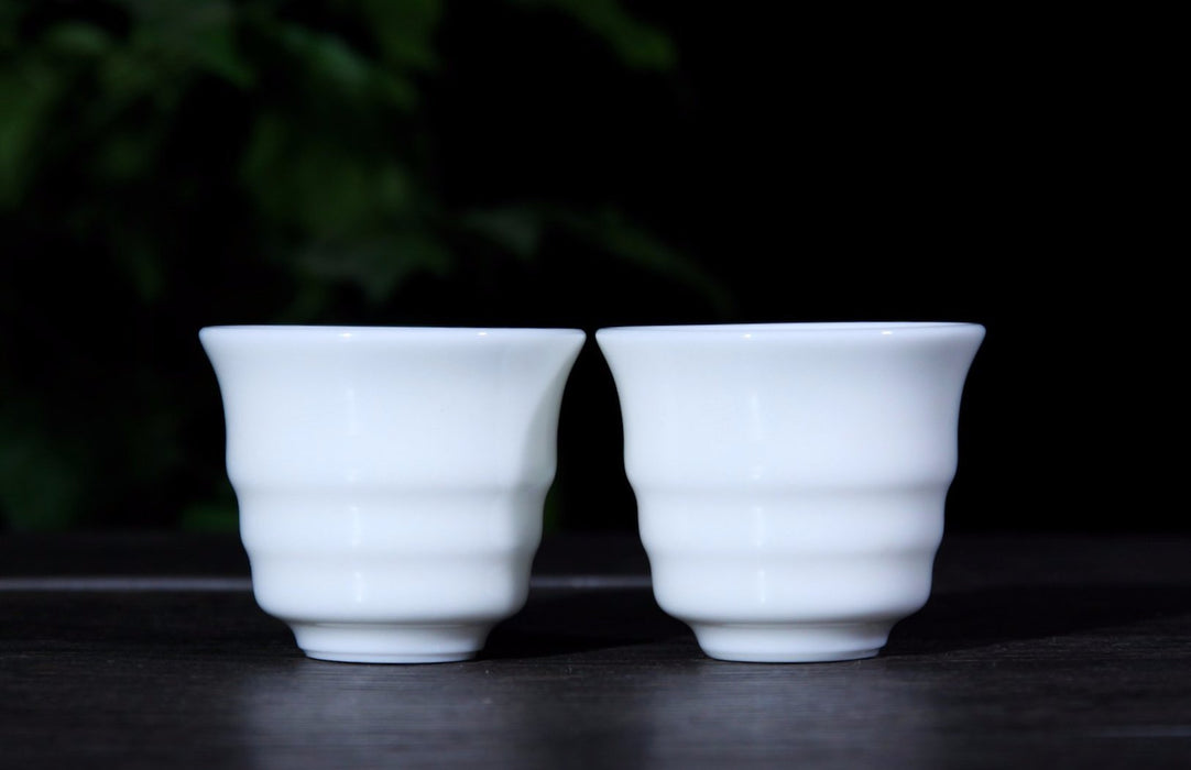 Jingdezhen Porcelain "Ribbed" Cup in Gift Box * 60ml