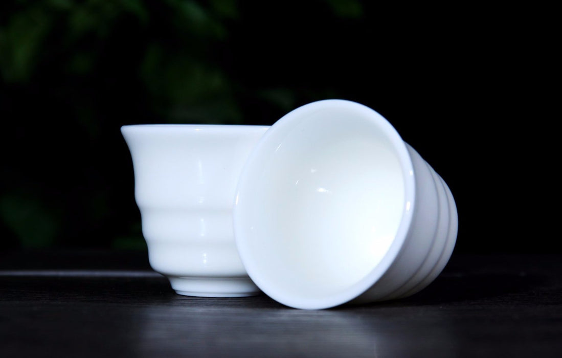 Jingdezhen Porcelain "Ribbed" Cup in Gift Box * 60ml