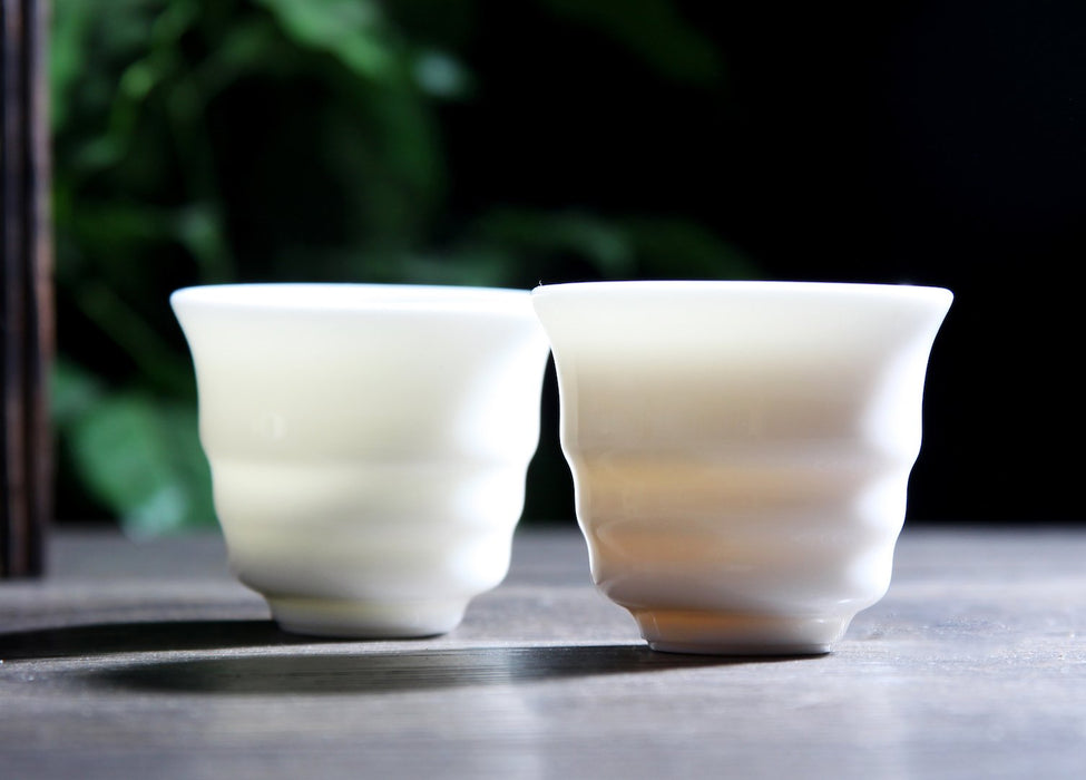 Jingdezhen Porcelain "Ribbed" Cup in Gift Box * 60ml