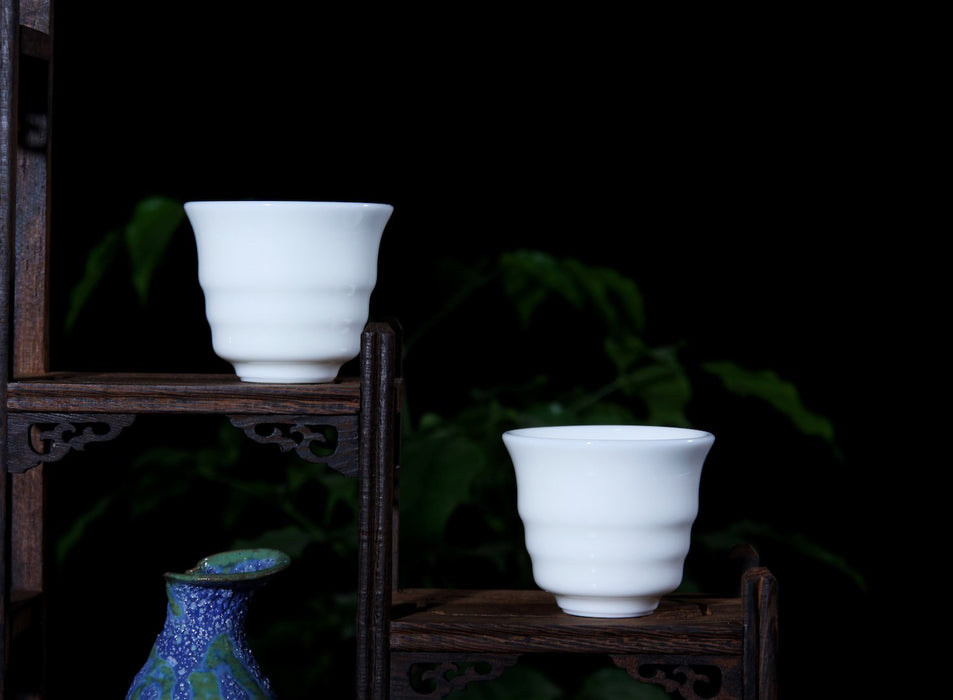 Jingdezhen Porcelain "Ribbed" Cup in Gift Box * 60ml