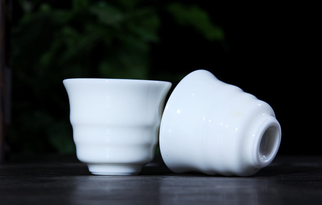Jingdezhen Porcelain "Ribbed" Cup in Gift Box * 60ml