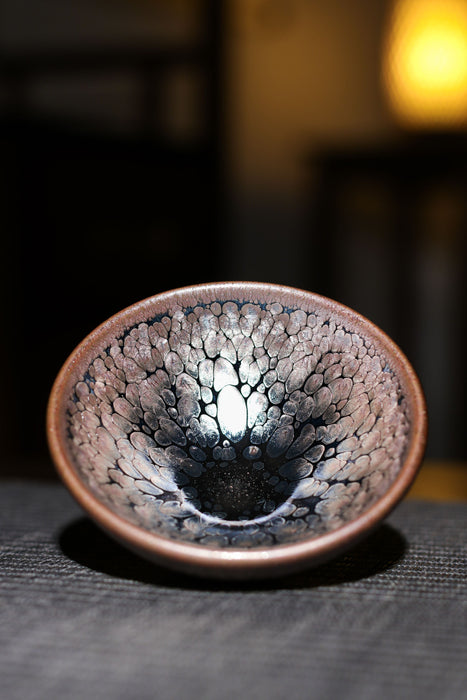 Jianzhan "Rainbow in Relief" Hand-Made Stoneware Cup