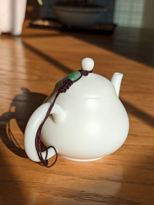 Mutton Fat Jade Porcelain "Pear Shaped" Teapot